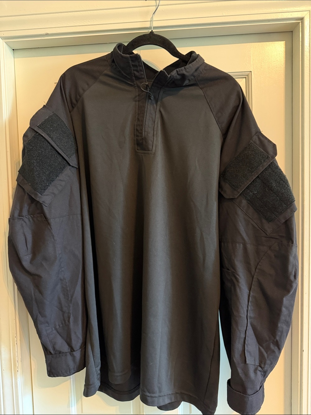 Tactical Long Sleeve Combat Shirt in Black